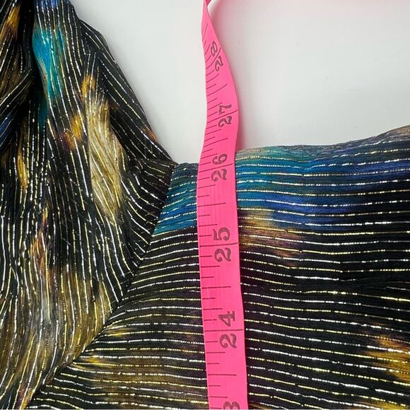 VANESSA BRUNO Bell blouse metallic sz L - Picture 7 of 9